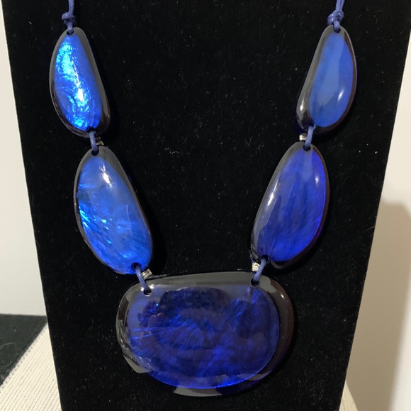 Style & Co. Jewelry - Style & Co Blue Resin Statement Necklace